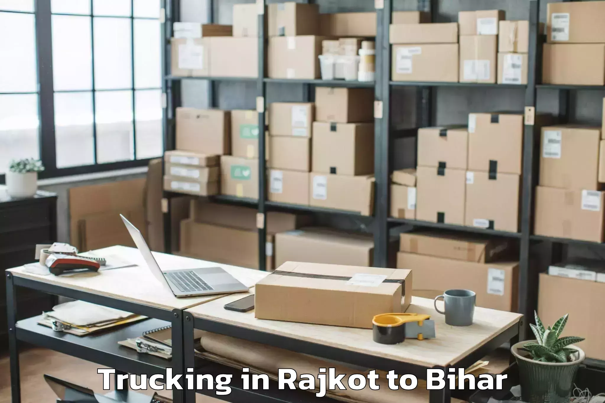 Top Rajkot to Pilkhi Trucking Available